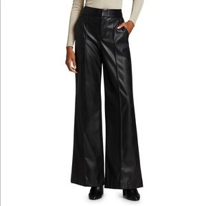Alice and Olivia Dylan Vegan Leather Wide-Leg Pants